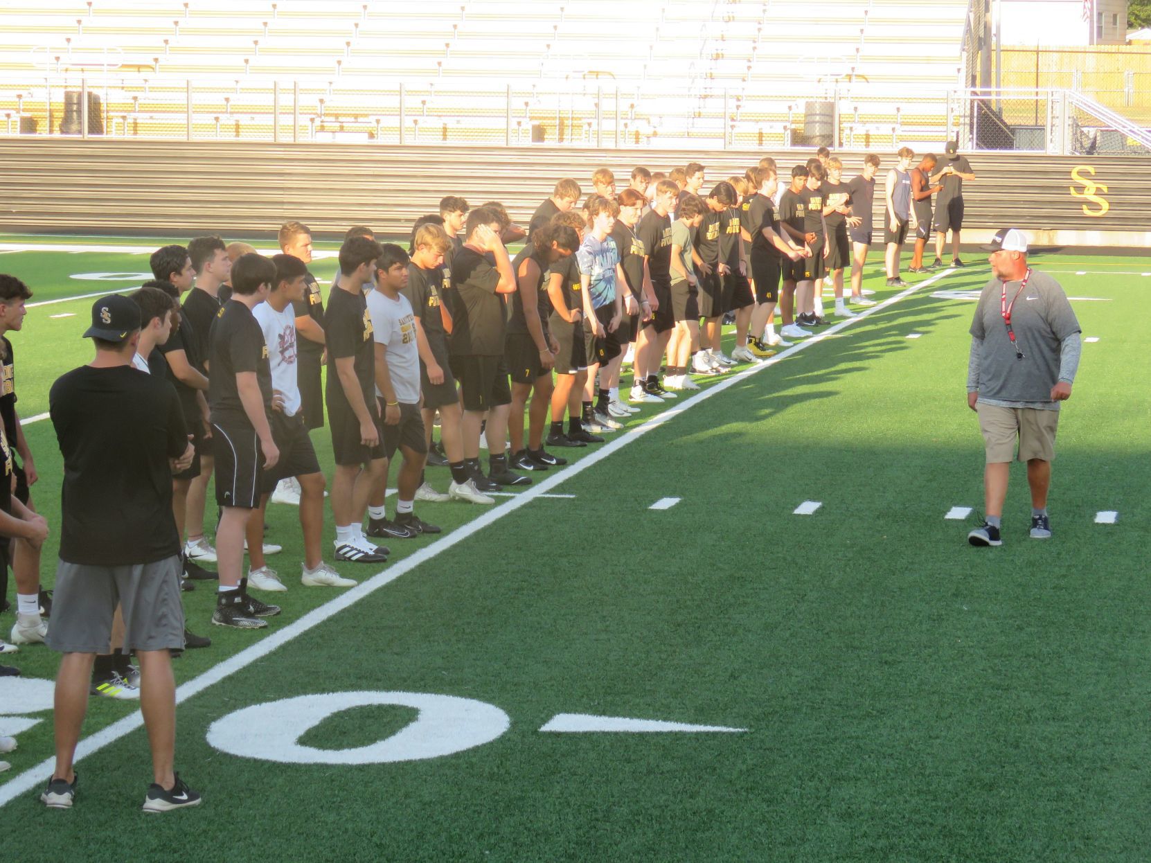 Sand Springs begins football practice